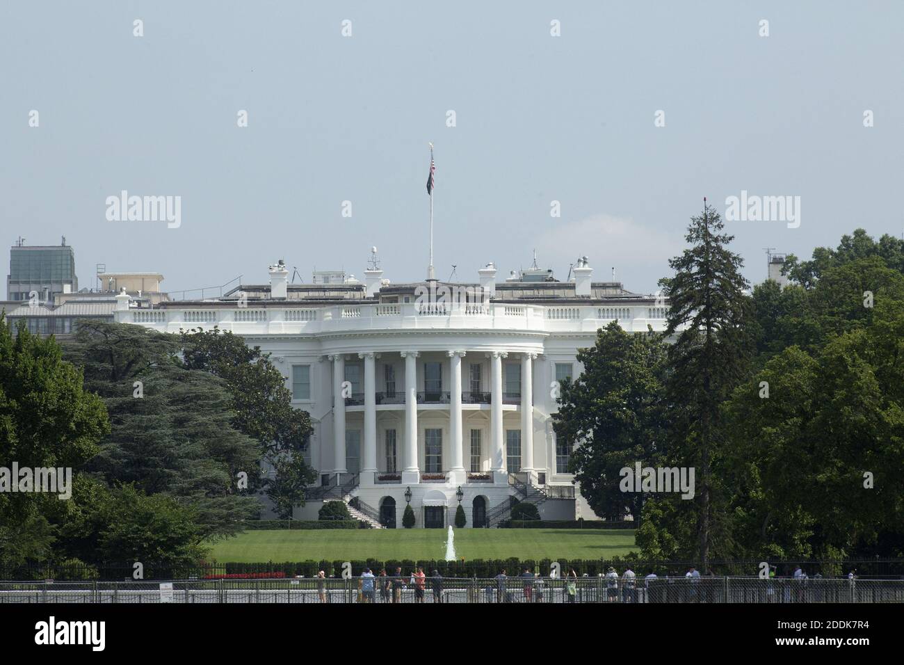 Das Weiße Haus am Unabhängigkeitstag in Washington D.C. Foto: Stefani Reynolds/CNP/ABACAPRESS.COM Stockfoto