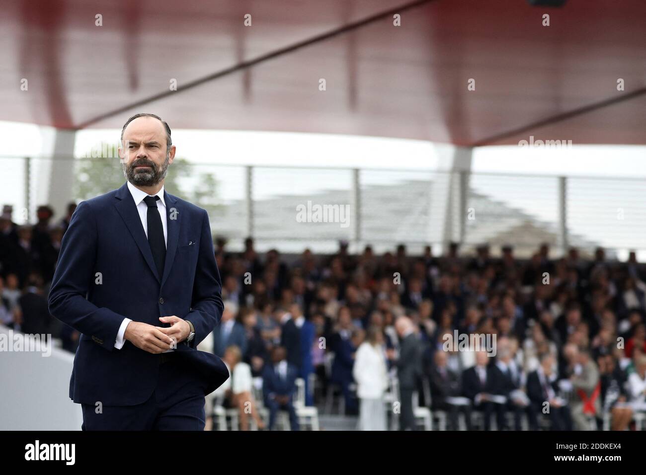 Edouard Philippe, Premier Ministre, lors du 139ème défilé militaire du 14 juillet sur les Champs-Elysées, jour de la Fête Nationale. Paris, den 14. Juli 2019. Foto Stephane Lemouton/Pool/ABACAPRESS.COM Stockfoto