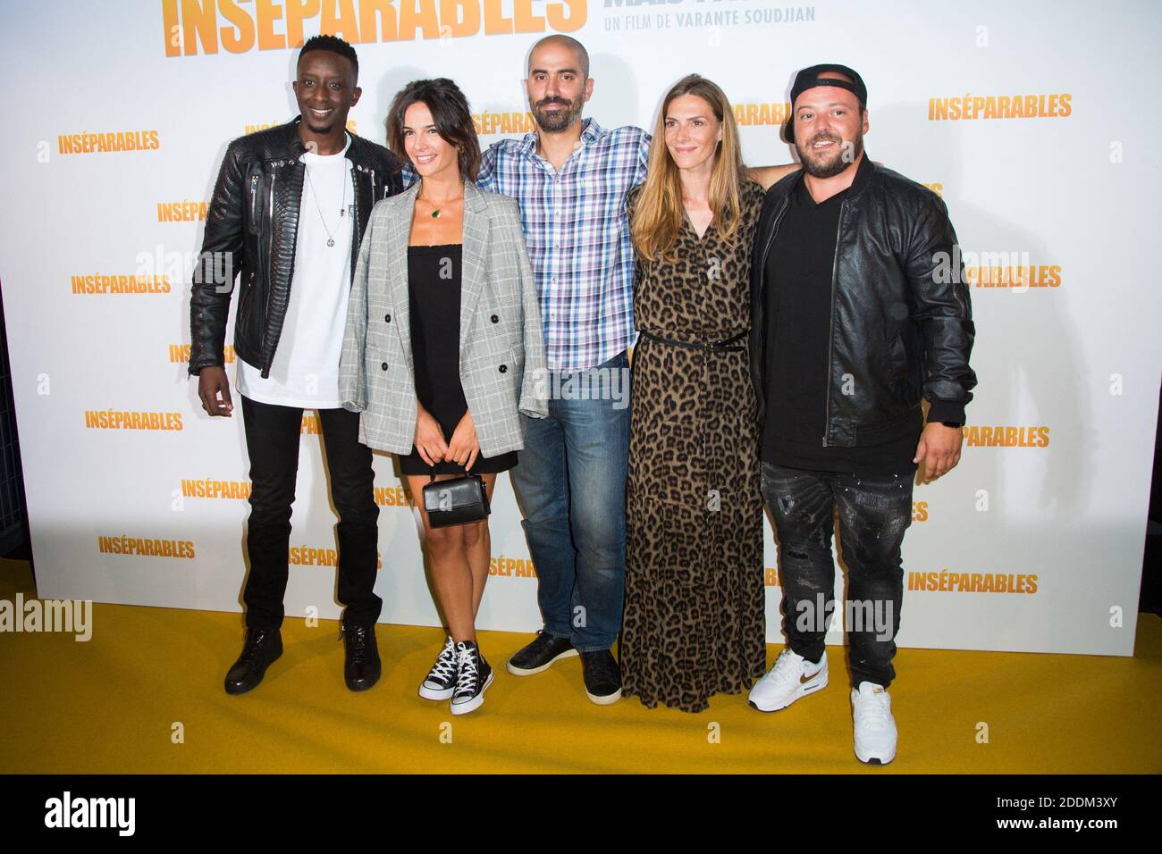 Ahmed Sylla, Ornella Fleury, Varante Soudjian, Judith El Zein und Alban Ivanov nehmen am 02. September 2019 an der Pariser Filmpremiere "Inseparables" bei der UGC Cine Cite Bercy Teil. Foto von Nasser Berzane/ABACAPRESS.COM Stockfoto