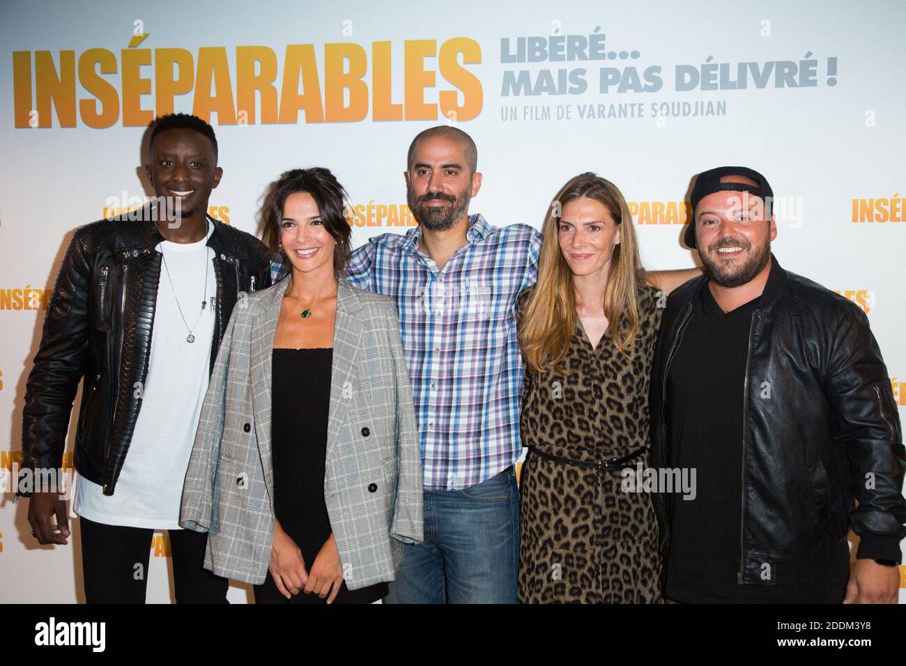 Ahmed Sylla, Ornella Fleury, Varante Soudjian, Judith El Zein und Alban Ivanov nehmen am 02. September 2019 an der Pariser Filmpremiere "Inseparables" bei der UGC Cine Cite Bercy Teil. Foto von Nasser Berzane/ABACAPRESS.COM Stockfoto