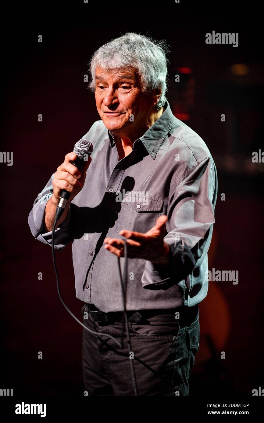 Exklusiv - Georges Chelon en concert a l Olympia de Paris, France le 15 September 2019. Foto von Julien Zannoni/APS-Medias/ABACAPRESS.COM Stockfoto