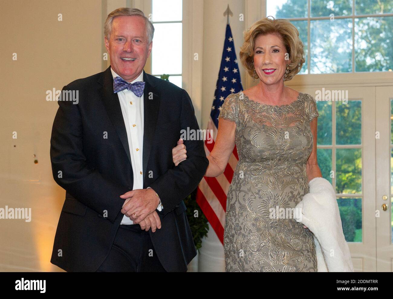 Der US-Repräsentant Mark Meadows (Republikaner von North Carolina) und Debbie Meadows kommen zum Staatsessen des US-Präsidenten Donald J. Trump und der First Lady Melania Trump zu Ehren des australischen Premierministers Scott Morrison und seiner Frau Jenny Morrison im Weißen Haus in Washington an. DC am Freitag, 20. September 2019.Foto von Ron Sachs / Pool via CNP/ABACAPRESS.COM Stockfoto
