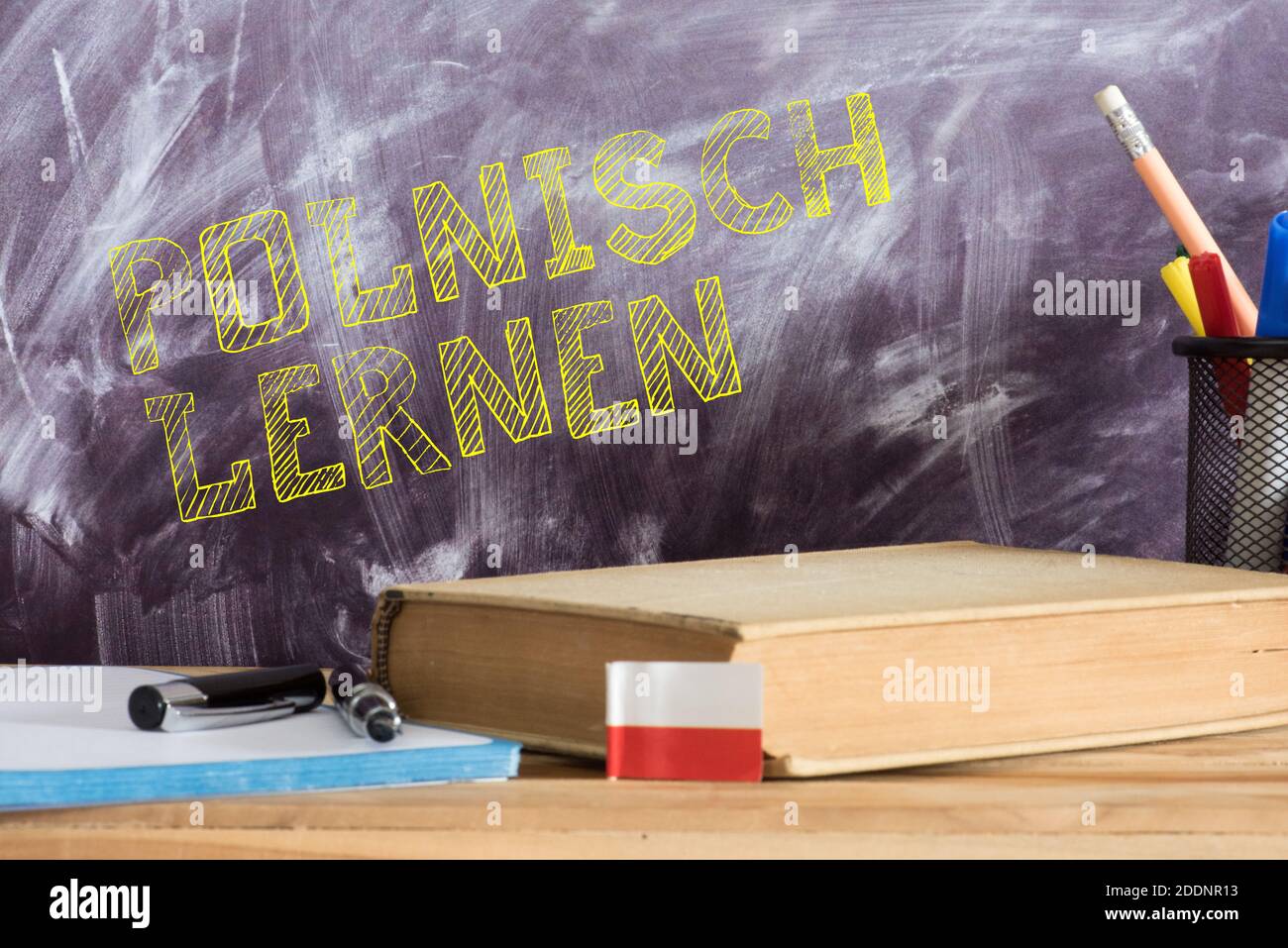 Polnische Sprachschule Stockfoto