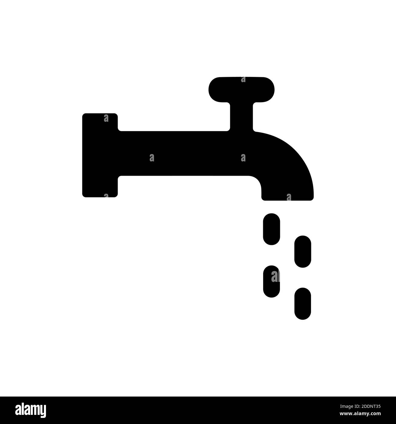 Wasserpfeifensymbol auf weißem Hintergrund eps 10 Stock Vektor