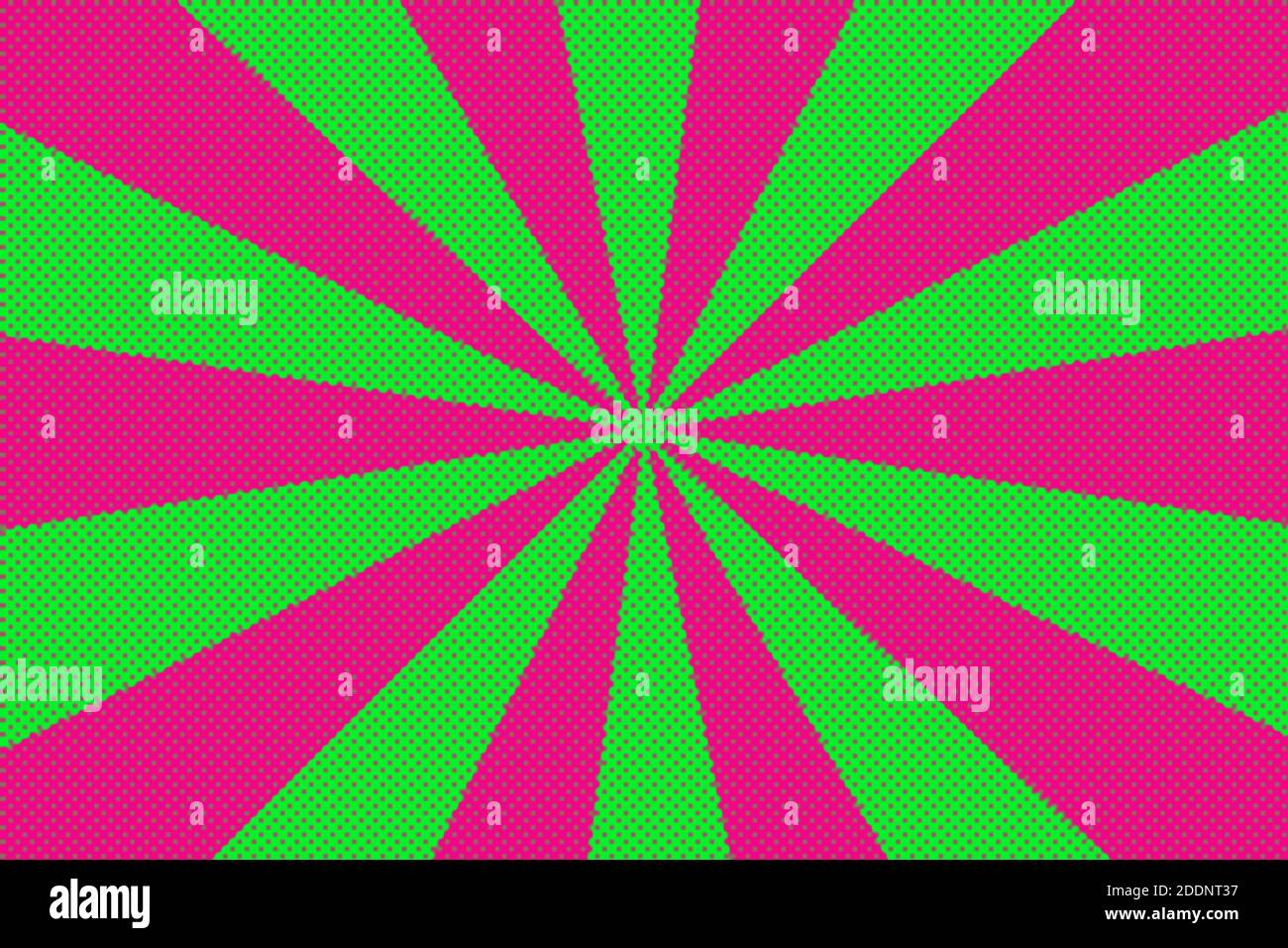 Ein abstraktes Halbton-Burst-Hintergrundbild. Stockfoto