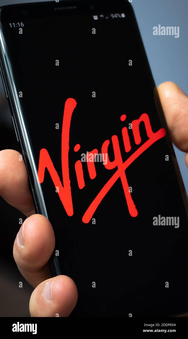 Jungfrau logo Stockfoto