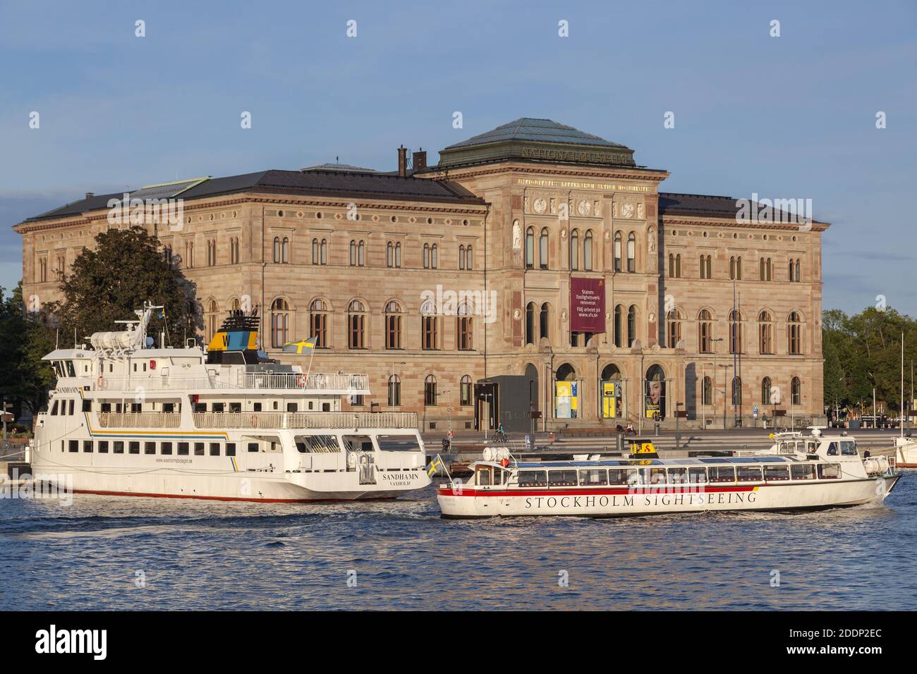 Geographie / Reisen, Schweden, Stockholm Laen, Stockholm, Nationalmuseum auf dem Stroemkajen, Blasieholme, Additional-Rights-Clearance-Info-not-available Stockfoto