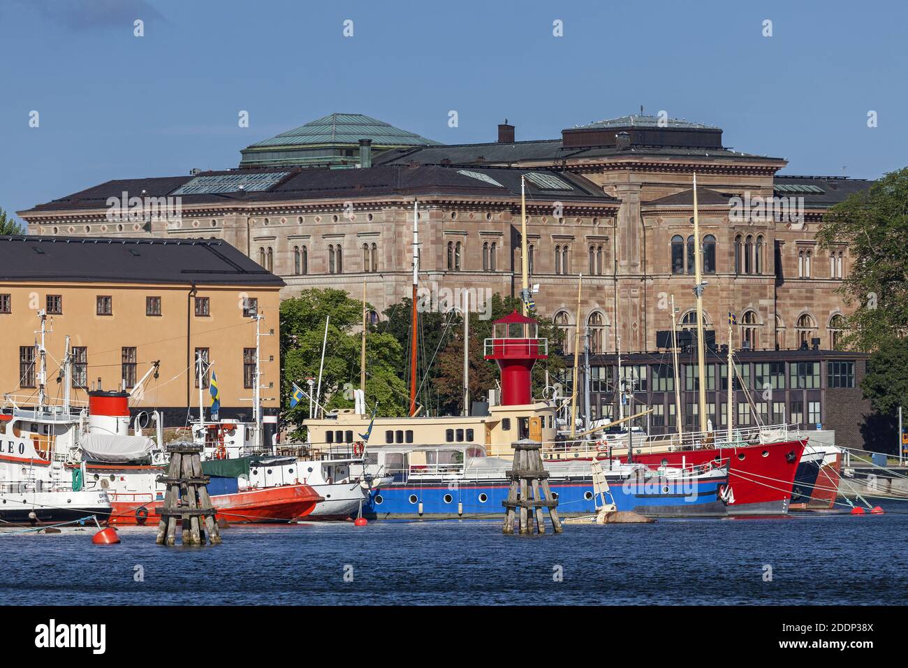 Geographie / Reise, Schweden, Stockholm, Blick Richtung Blasieholmen mit Nationalmuseum, Stockholm, St, Additional-Rights-Clearance-Info-not-available Stockfoto
