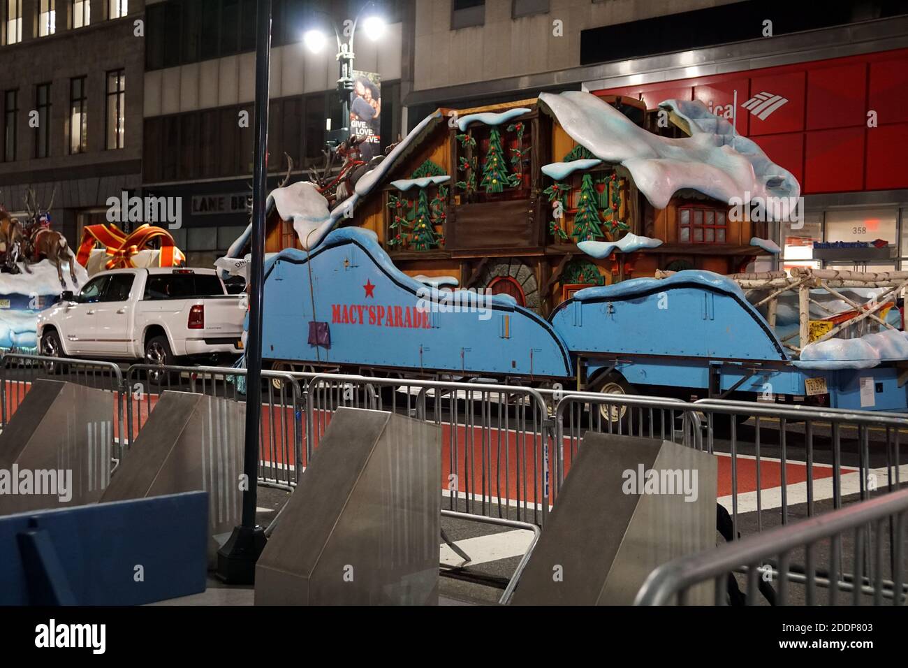 NY, NY 11/26/20: Macy's Thanksgiving Parade Vorbereitungen Stockfoto