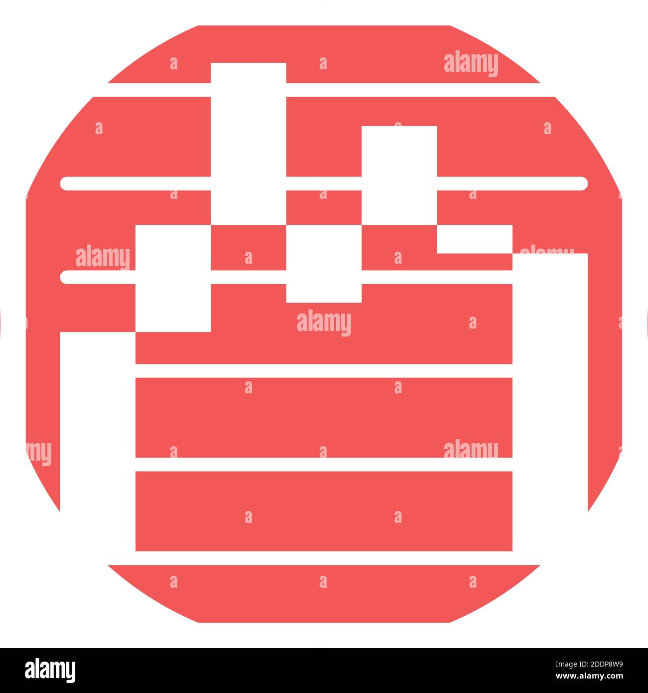 Vektorsymbol für den Diagrammhintergrund, das leicht geändert werden kann oder Bearbeiten Stock Vektor