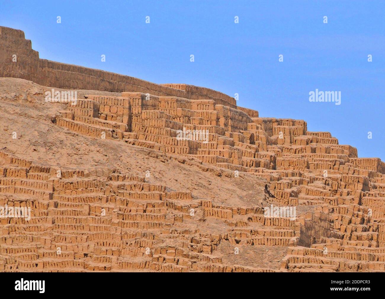 Huaca Pucllana Pyramide, Miraflores Lima, Peru Stockfoto