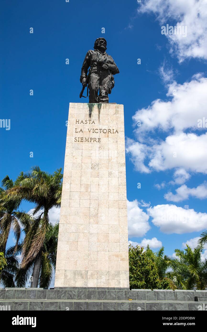 Santa Clara, Kuba-19. Februar 2020: Denkmal und Mausoleum von che Guevara in Santa Clara gibt es auch ein attraktives Museum, das dem Leben Guevaras gewidmet ist Stockfoto