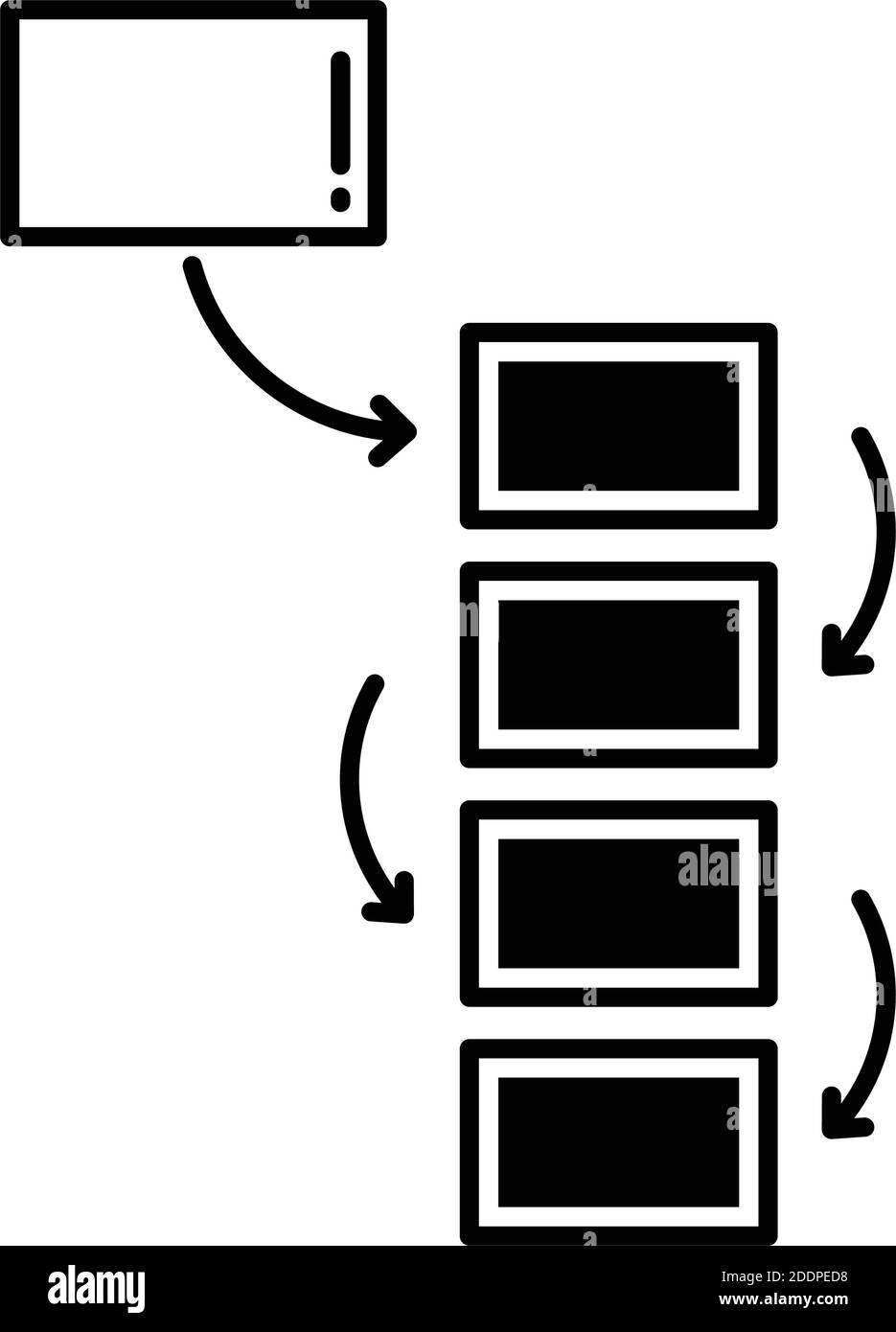 Algorithmus isolierte Vektor-Symbol, das leicht geändert werden kann oder Bearbeitet Stock Vektor