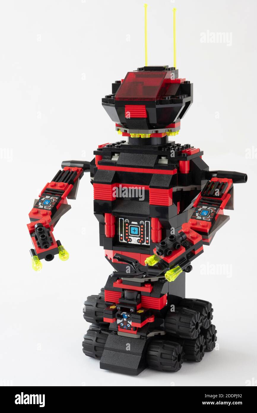 LEGO Set 6949 Robo-Guardian von 1994, Teil der Space/Spyrius-Reihe. Stockfoto
