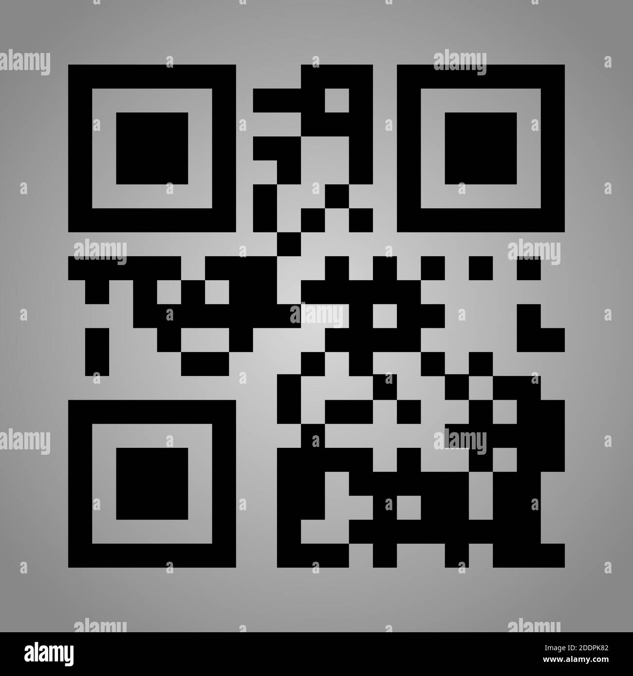 QR-Code-Symbol. Das Symbol für den minimalen qr-Code-Scan. Das Konzept der Instant-Payment-Technologie oder Zahlungsart der Technologie ohne Geld. Isoliert. Vect Stock Vektor