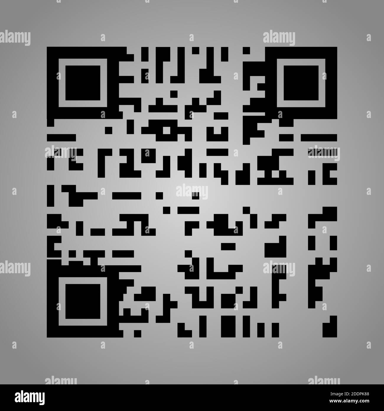 QR-Code-Symbol. Das Symbol für den minimalen qr-Code-Scan. Das Konzept der Instant-Payment-Technologie oder Zahlungsart der Technologie ohne Geld. Isoliert. Vect Stock Vektor