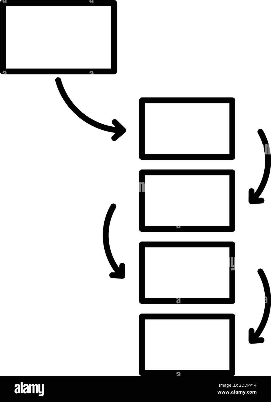 Algorithmus isolierte Vektor-Symbol, das leicht geändert werden kann oder Bearbeitet Stock Vektor