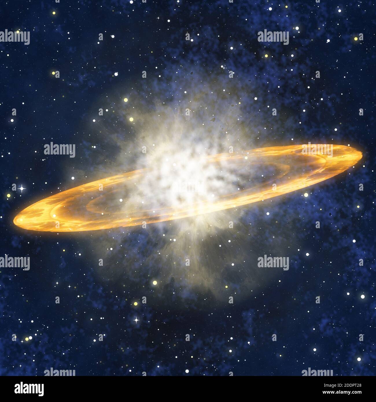 Explosion eines Supernova-Sterns Stockfoto
