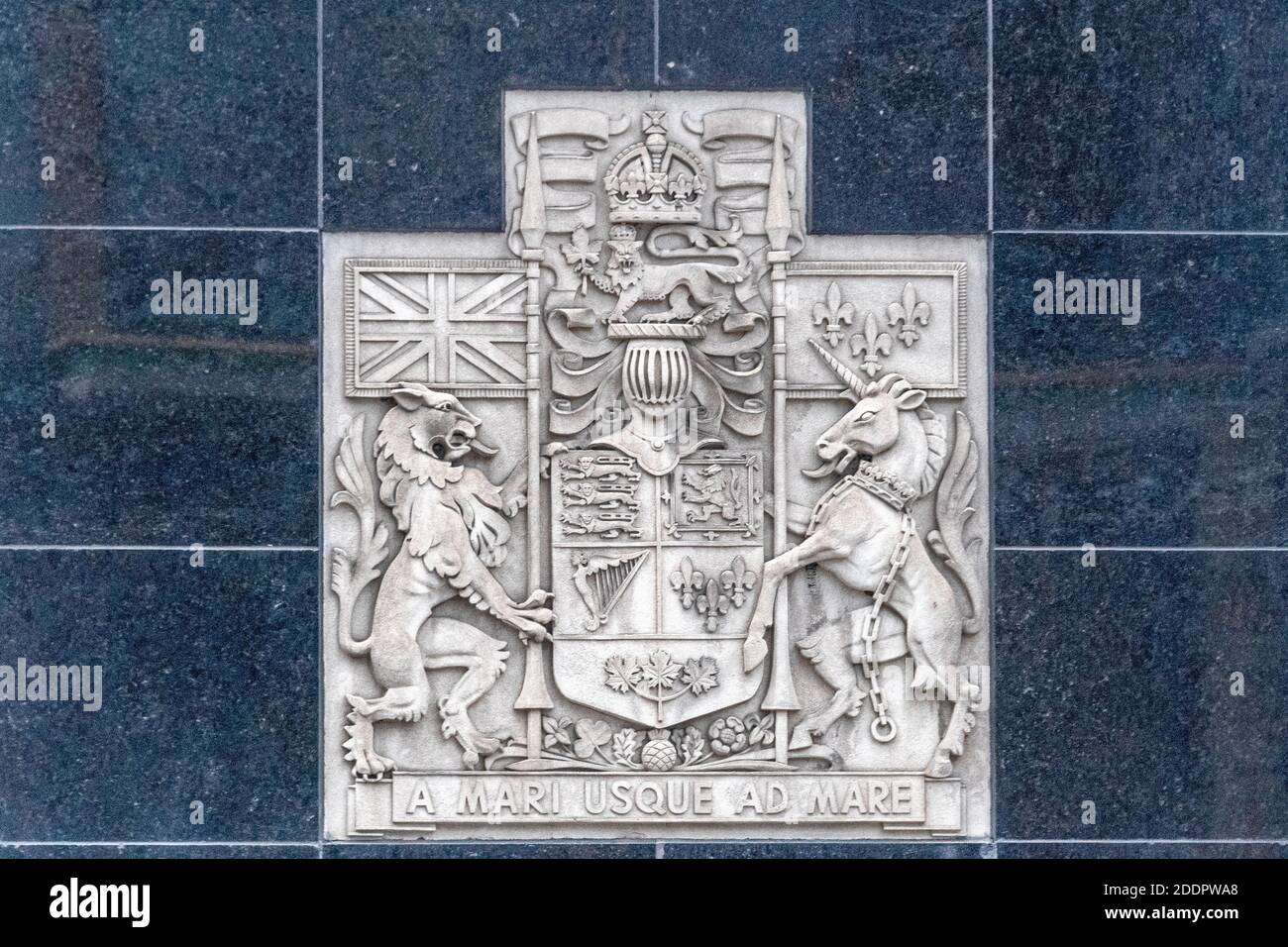 Kanada Wappen, Montreal, Kanada Stockfoto