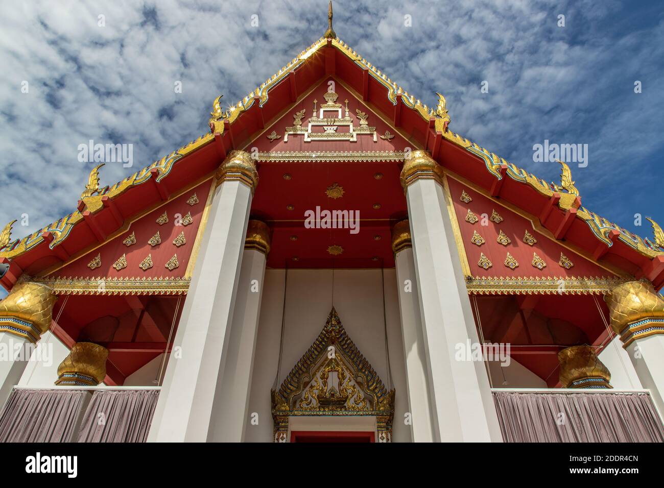 Wihan Phra Mongkhon Bophit in der Provinz Ayutthaya in Thailand. Selektiver Fokus. Stockfoto
