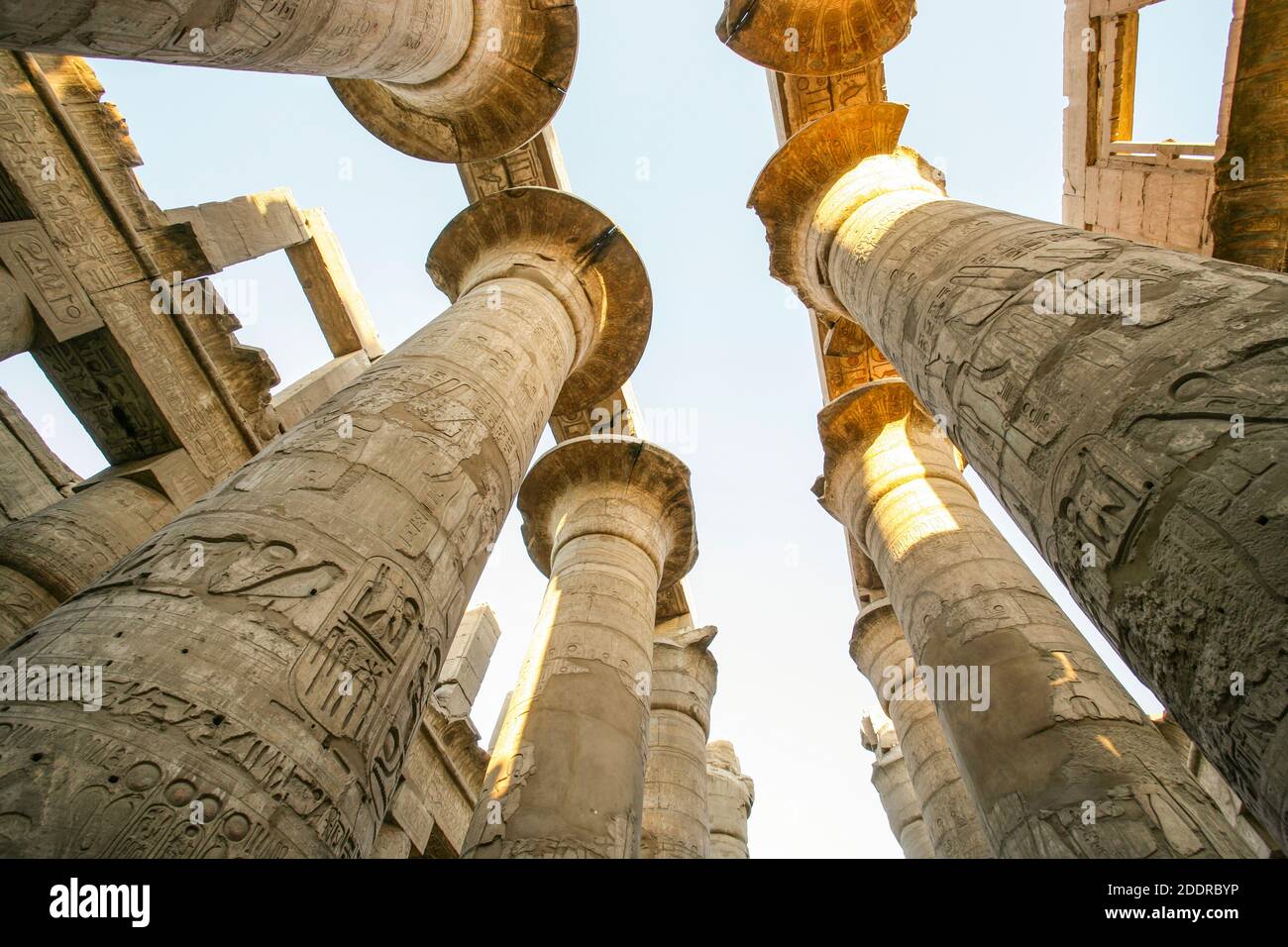 KARNAK TEMPEL IN ÄGYPTEN Stockfoto