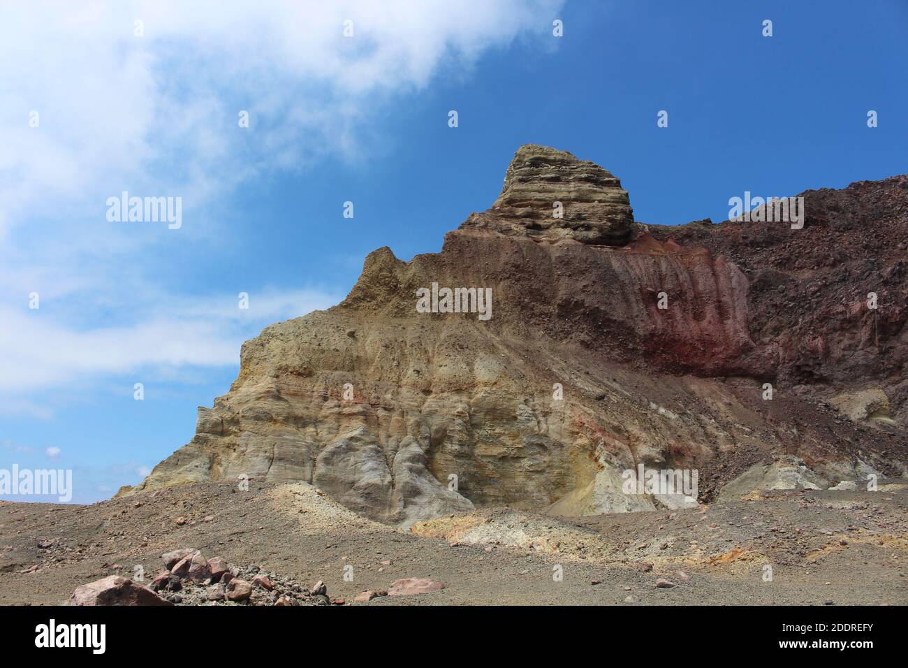 Caldera des Vulkans White Island, Bay of Plenty, Neuseeland Stockfoto