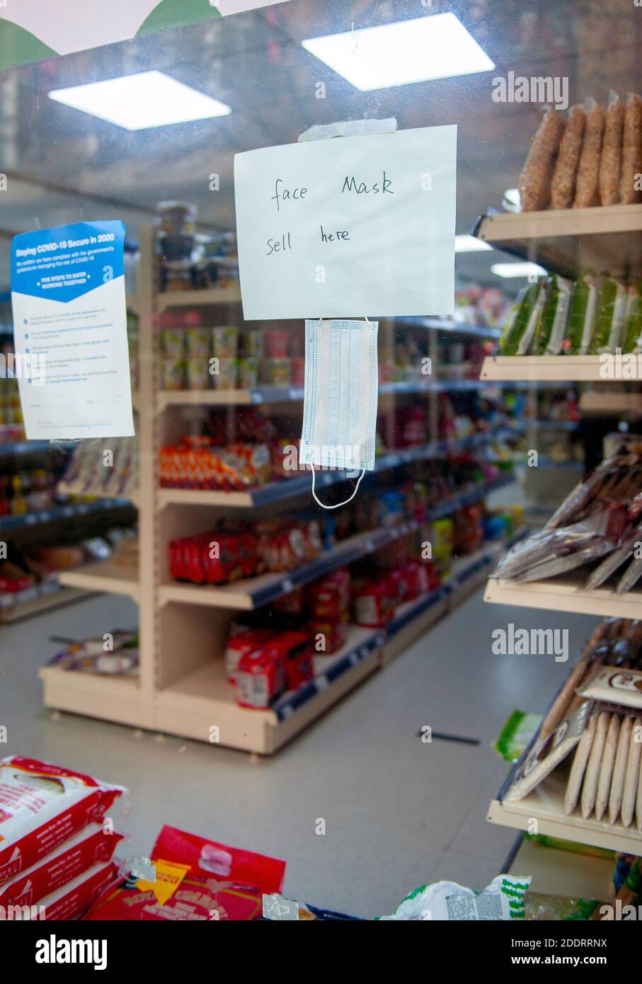 Leicester und Umgebung Leicestershire County zog auf höchste Covid-19 Alarmstufe. Tier-3-Beschränkungen beginnen, wenn die nationale Sperre endet. Stockfoto