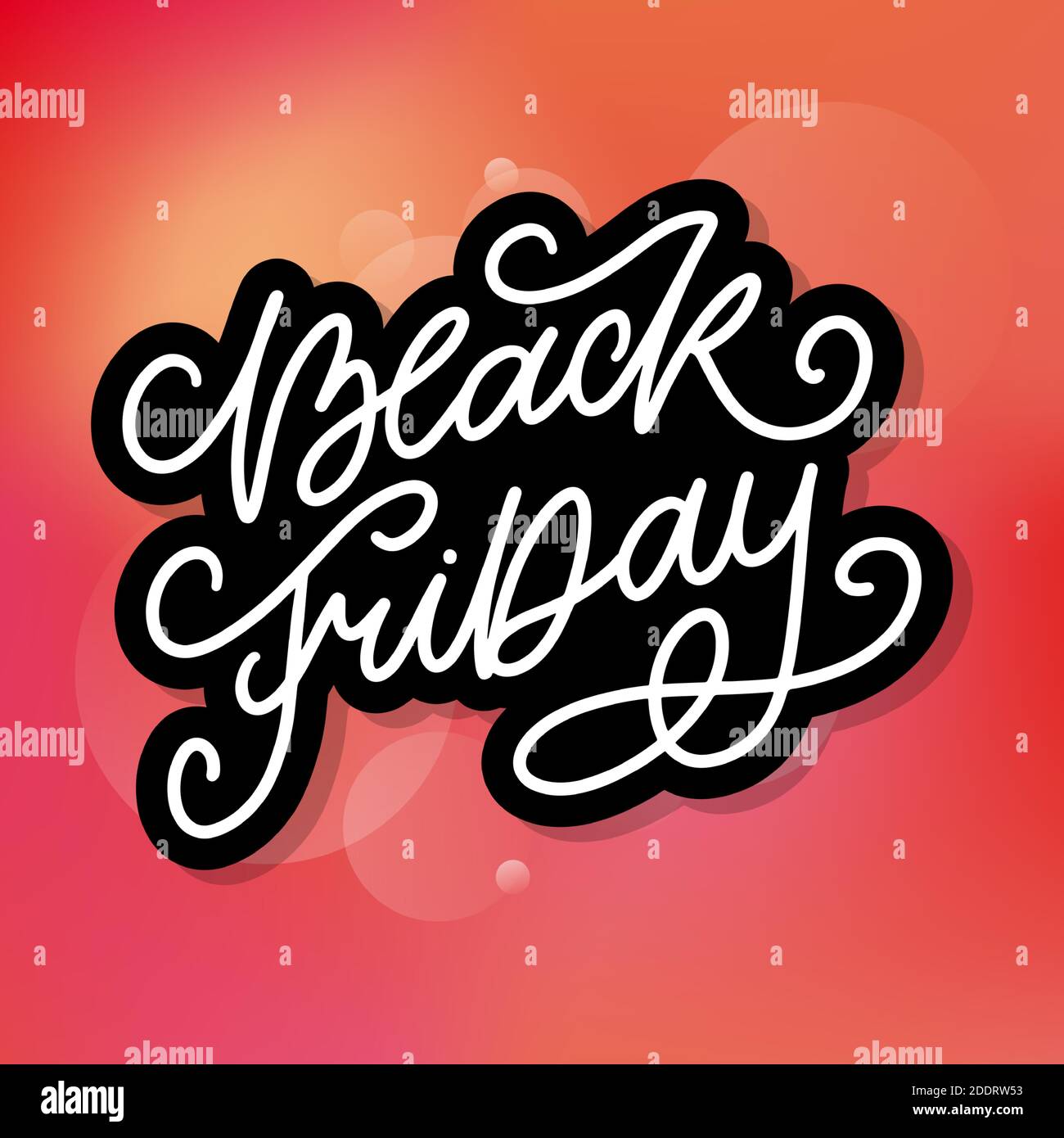 Black Friday Kalligraphische Designs Retro Style Elemente Vintage Ornamente Sale, Sonderangebote Stock Vektor