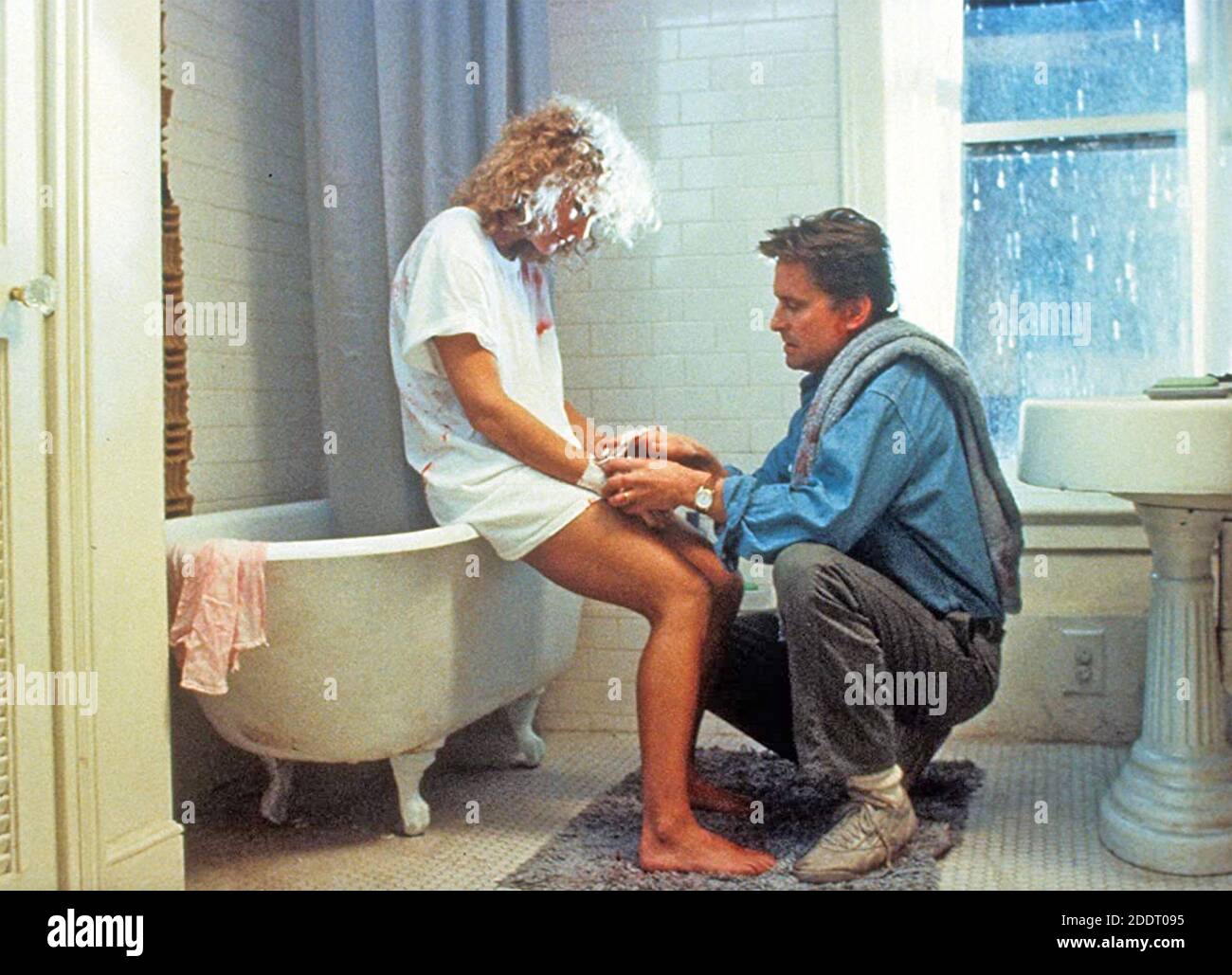 FATAL ATTRACTION 1987 Paramount Pictures Film mit Glen Close und Michael Douglas Stockfoto