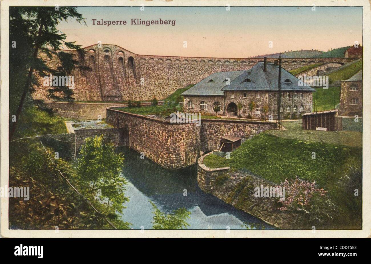 Klingenberg, Sachsen - Talsperre Stockfoto