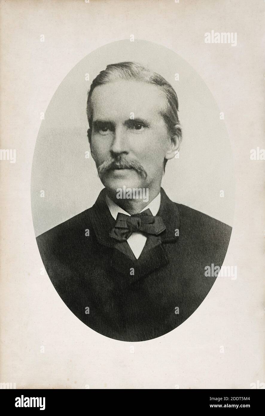 Retro-Foto von Paul Hamilton Hayne. Paul Hamilton Hayne (1830 – 1886) war ein südamerikanischer Dichter, Kritiker und Redakteur des 19. Jahrhunderts. Stockfoto