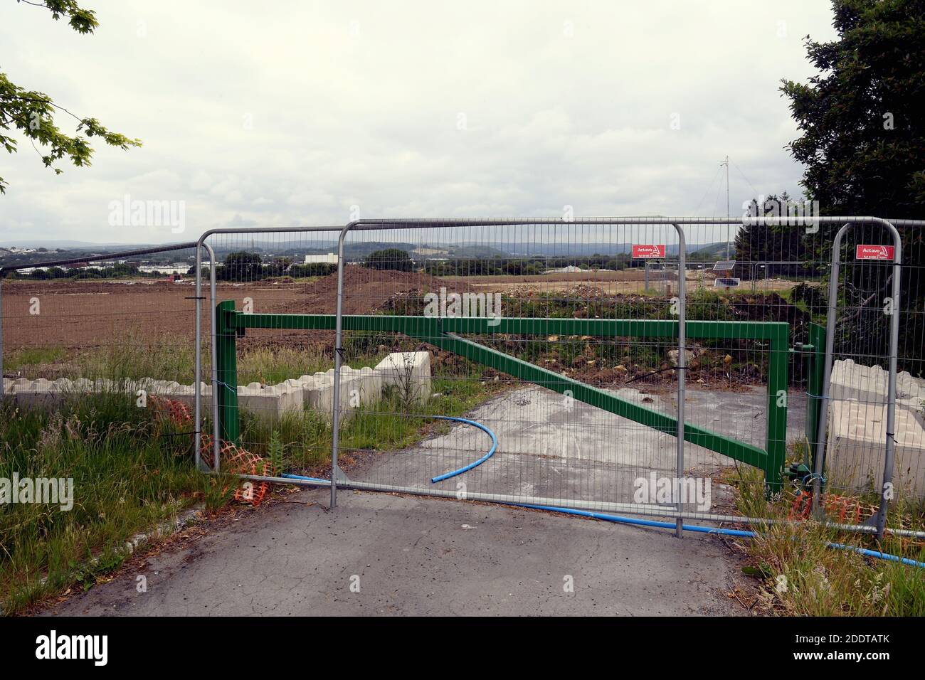 Bridgend weckt Großbritannien 10. Juni 2020 der Standort der geplanten Fabrik, die die Ineos Grenadier gebaut haben würde, die eine aktualisierte Version eines Landrov ist Stockfoto