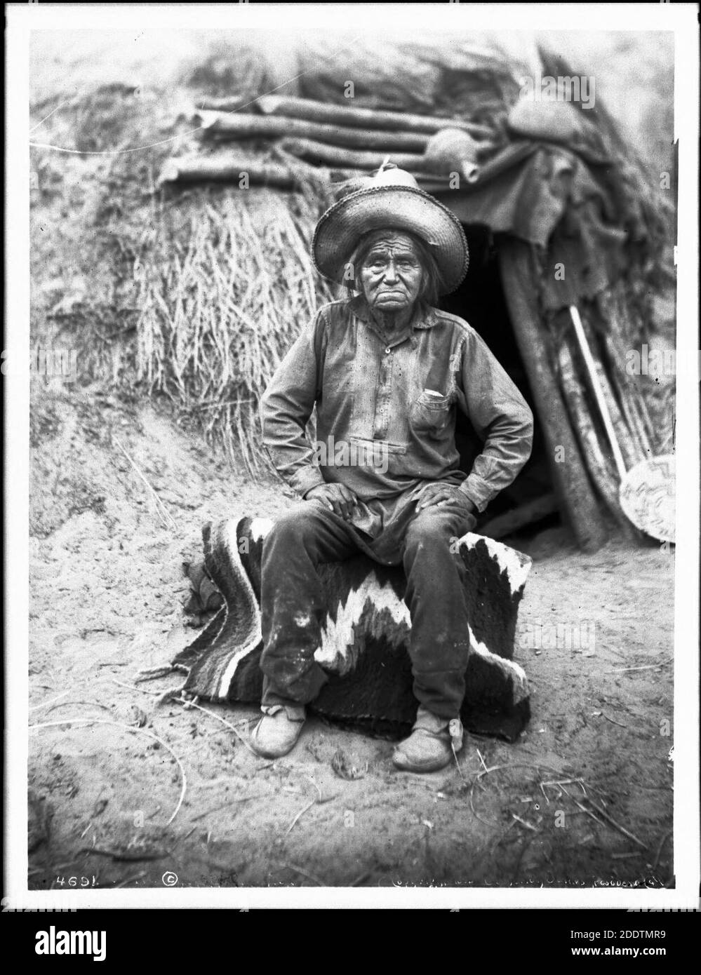 Kohat (Kohot), Navajo Deserteur, der Chef der Havasupai-Indianer, wurde ca.1898 Stockfoto