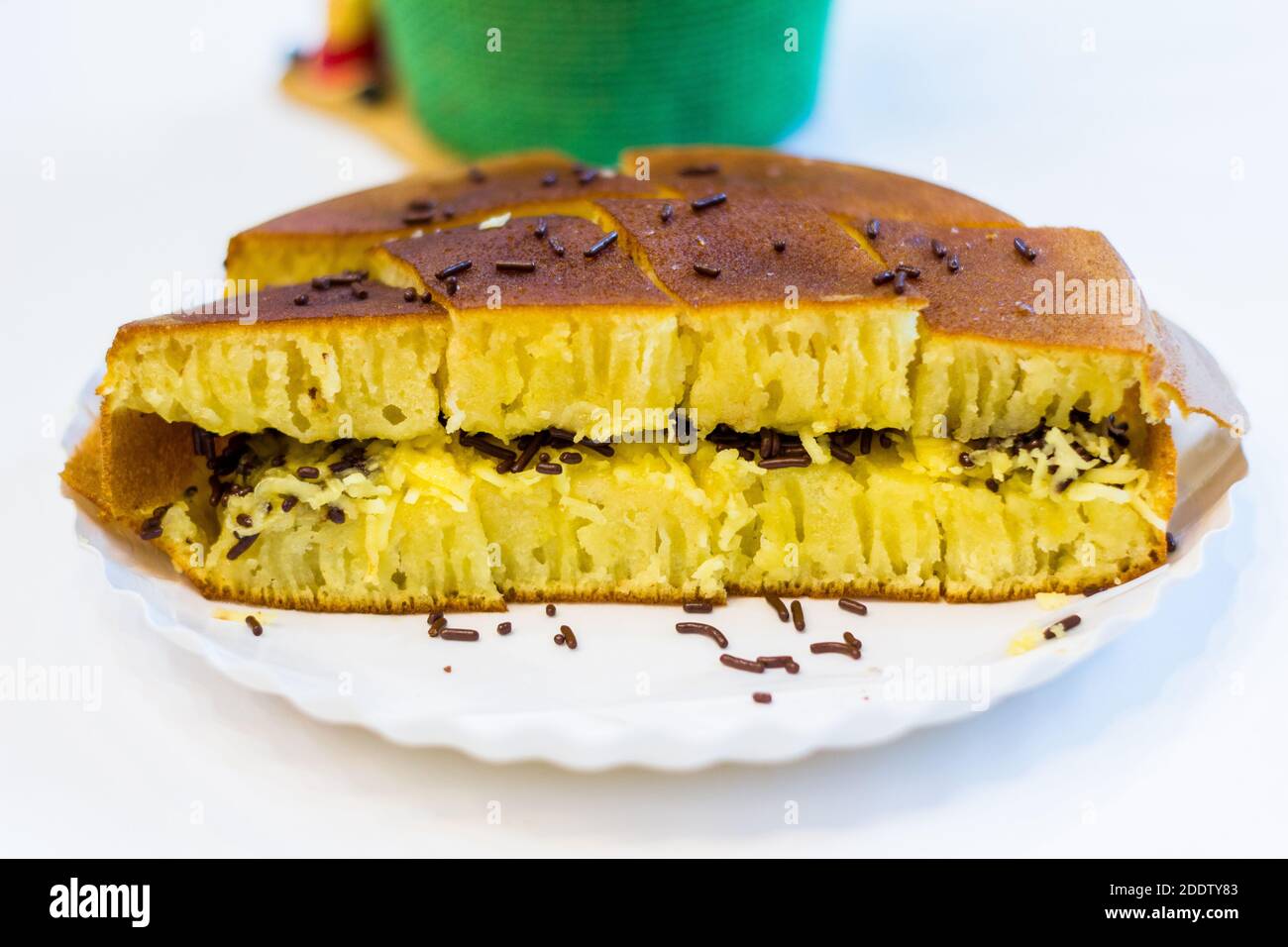 Martabak Manis in einem indonesischen Diner in Metro Manila, Philippinen Stockfoto