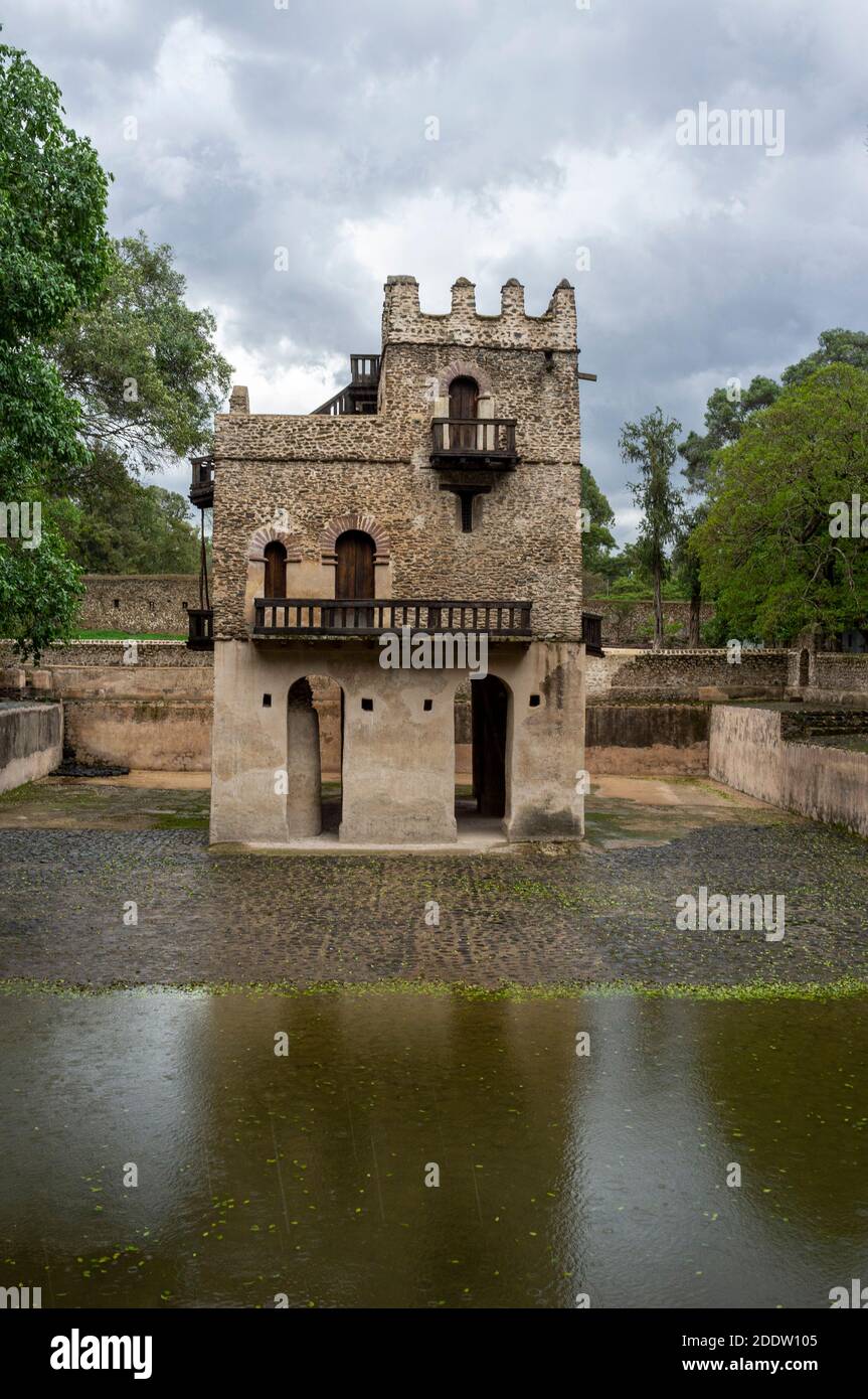 Fasilides Bad in Gondar oder Gonder, Amhara Bezirk, Äthiopien Stockfoto