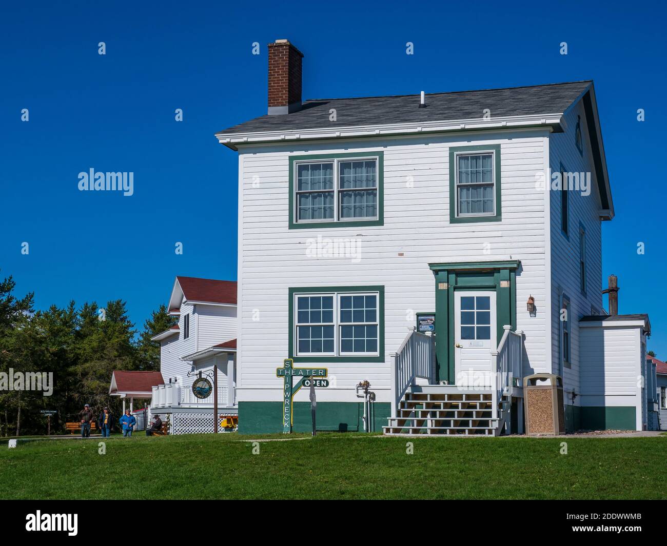 Shipwreck Theater, Great Lakes Shipwreck Museum, Whitefish Point Light Station, Paradise, Michigan. Stockfoto