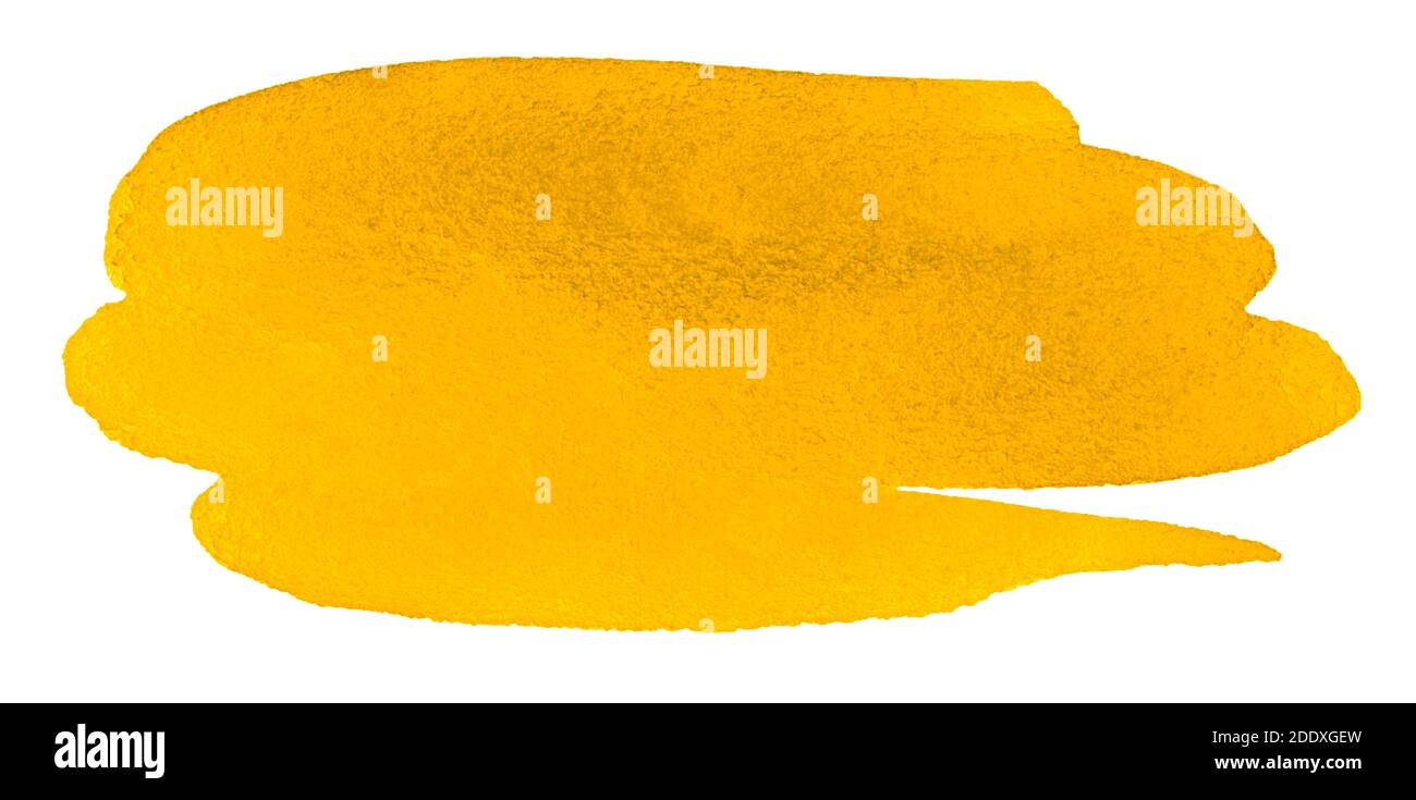 Aquarell gelb, Hintergrund für Design. Einzigartige Flecken und Texturen. Stockfoto