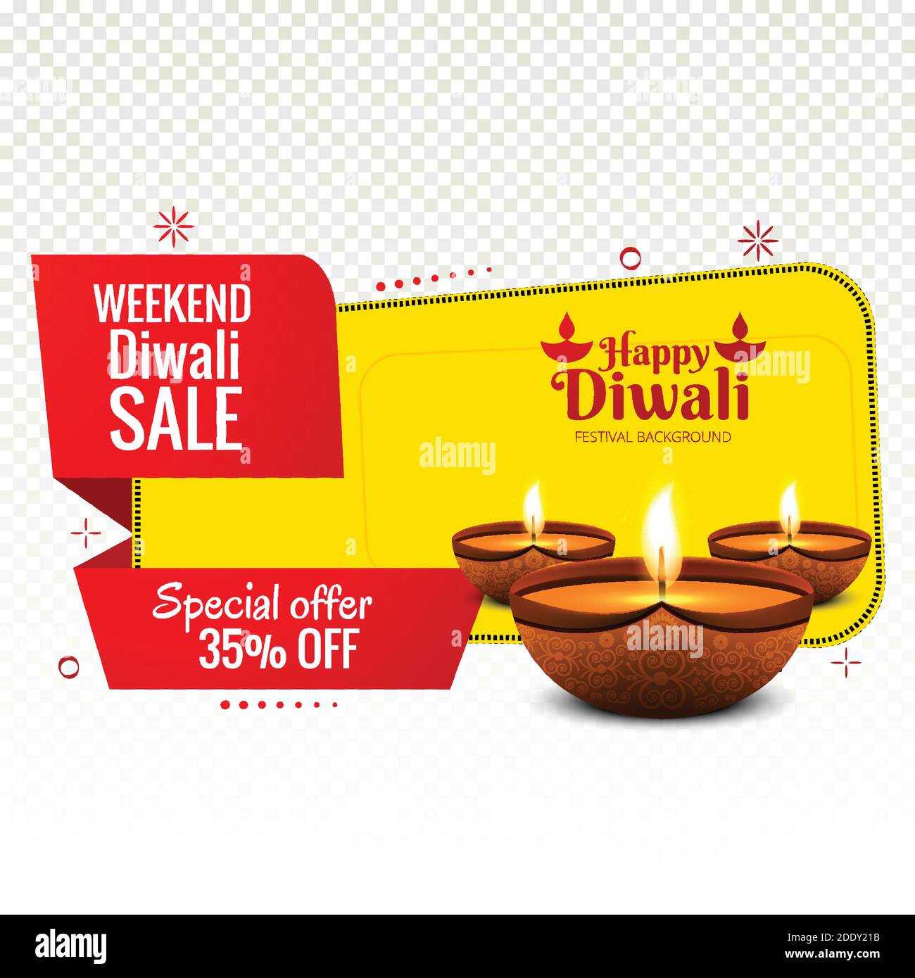 Weekend diwali Verkauf bunte Banner Design Vektor Stock Vektor