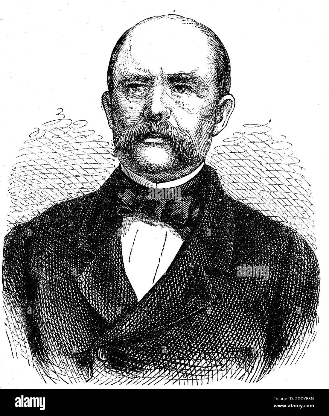 Otto Eduard Leopold, Fürst von Bismarck, Herzog von Lauenburg, geboren von Bismarck-Schönhausen, 1. April 1815 - 30. Juli 1898 Otto von Bismarck war ein konservativer deutscher Staatsmann / Otto Eduard Leopold von Bismarck-Schönhausen, ab 1865 Graf von Bismarck-Schönhausen, ab 1871 Fürst von Bismarck, ab 1890 auch Herzog zu Lauenburg, 1. 1815. Bis 30. April. Juli 1898, war ein deutscher Politiker und Staatsmann, Historisch, historisch, digital verbesserte Reproduktion eines Originals aus dem 19. Jahrhundert / digitale Reproduktion einer Originalvorlage aus dem 19. Jahrhundert, Stockfoto