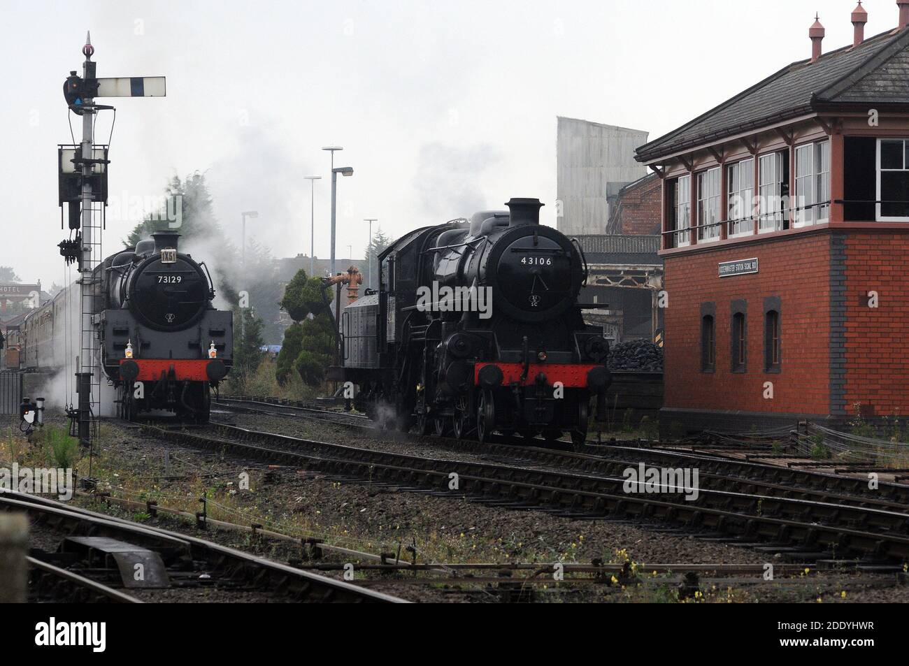 '73129' und '43106' in Kidderminster Town. Stockfoto