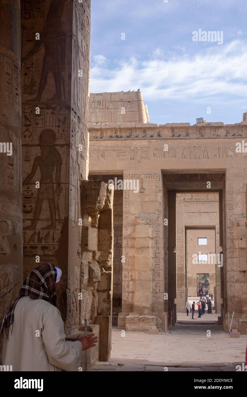 Arabischer Wächter im Tempel Stockfoto