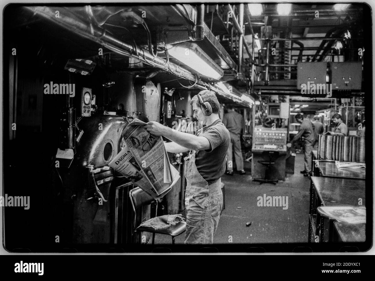 Skanska Dagbladet Zeitung in Stockholm Schweden produziert im Jahr 1992 Stockfoto