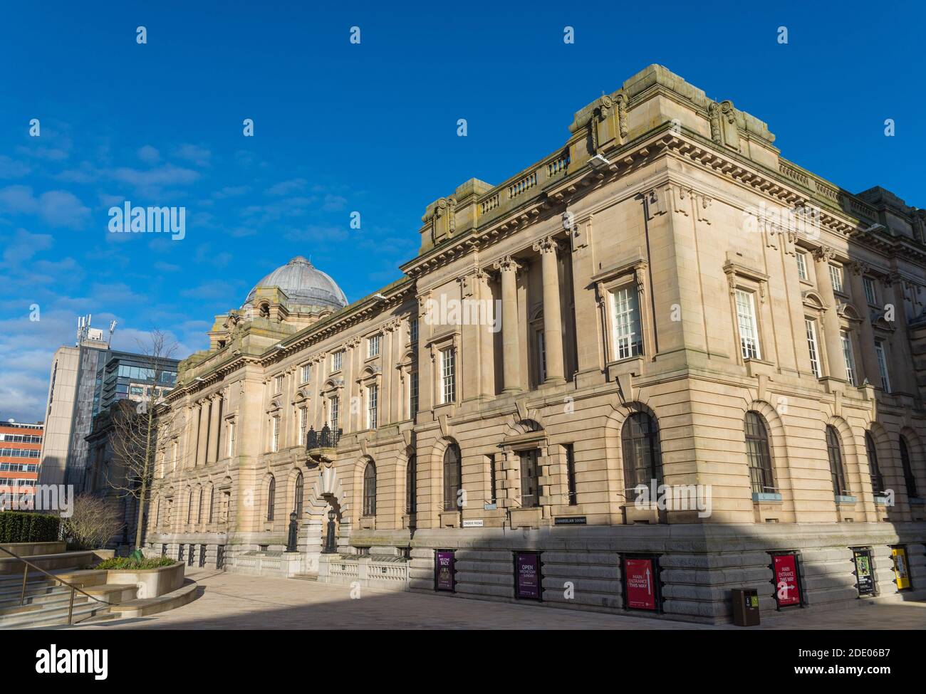 Birmingham City Council Büros in großen Steingebäude in Congreve Passage, Chamberlain Square, Birmingham, Großbritannien Stockfoto