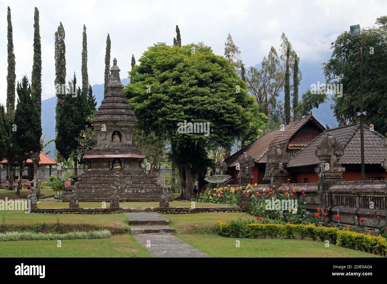 Pura Ulun Danu Bratan, Shaivite Wassertempel, Bratan See, Bali, Indonesien Stockfoto