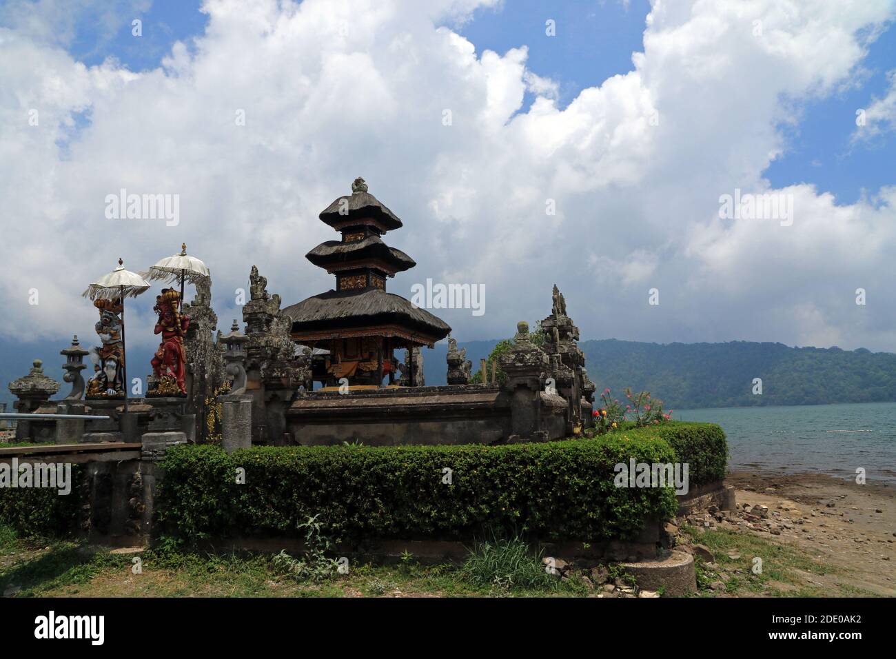 Pura Ulun Danu Bratan, Shaivite Wassertempel, Bratan See, Bali, Indonesien Stockfoto