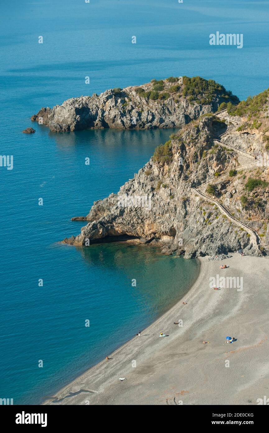 San Nicola Arcella, Strand von Arcomagno, Kalabrien Stockfoto
