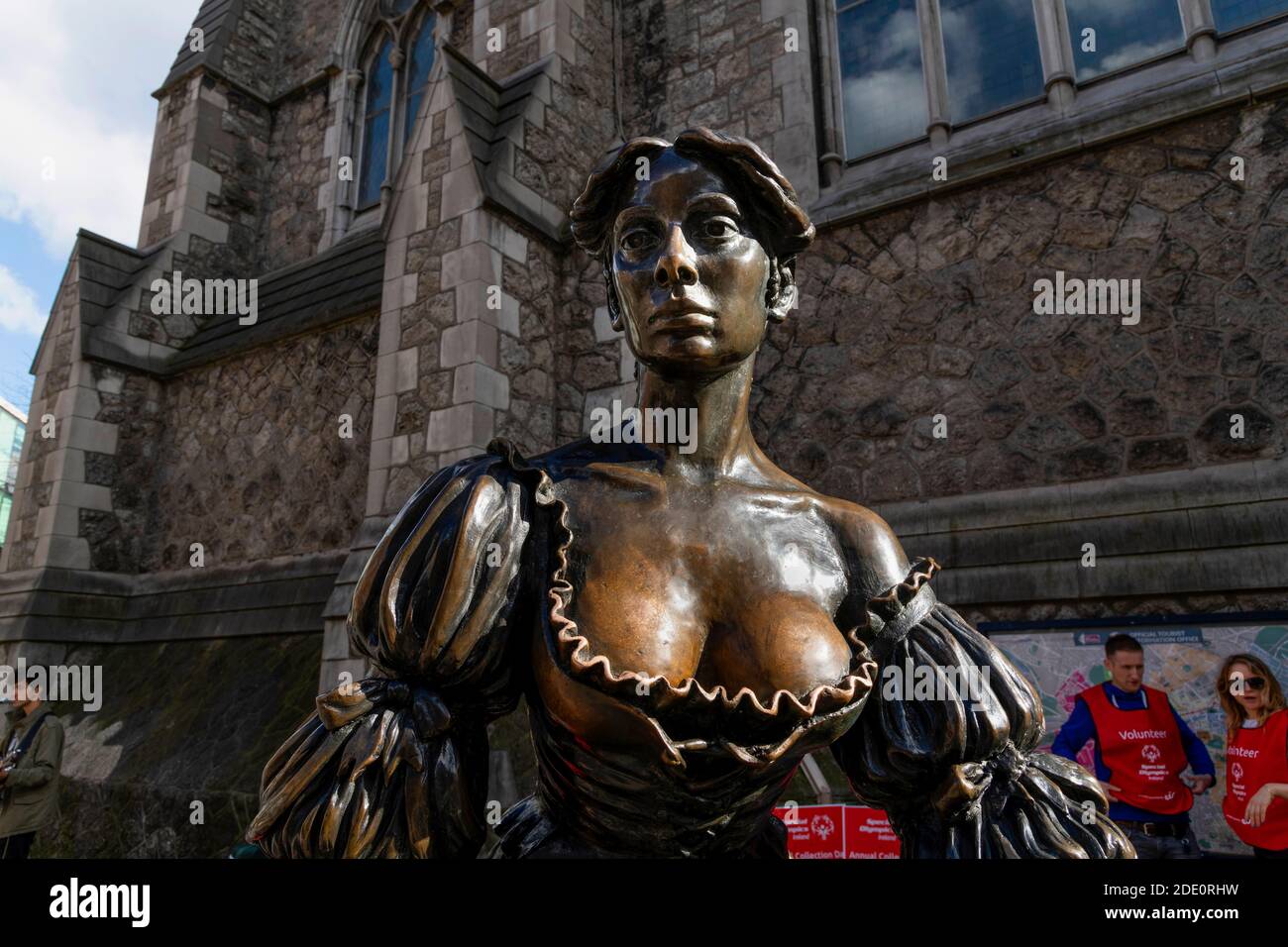 Statue von Moly Malone in Dublin, Irland Stockfoto