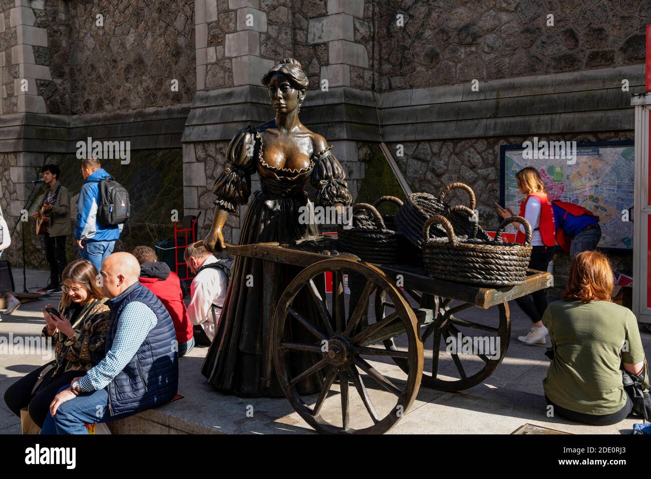 Statue von Moly Malone in Dublin, Irland Stockfoto