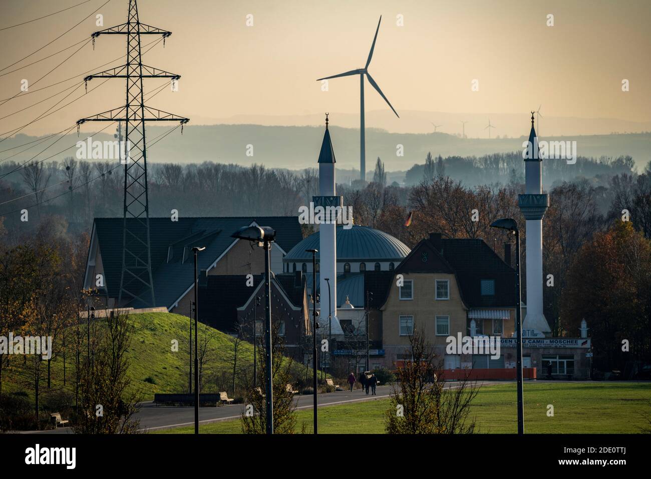 Die herringen yeni ulu Moschee, Lippepark, Franz Shaft, Hamm, NRW, Deutschland Stockfoto