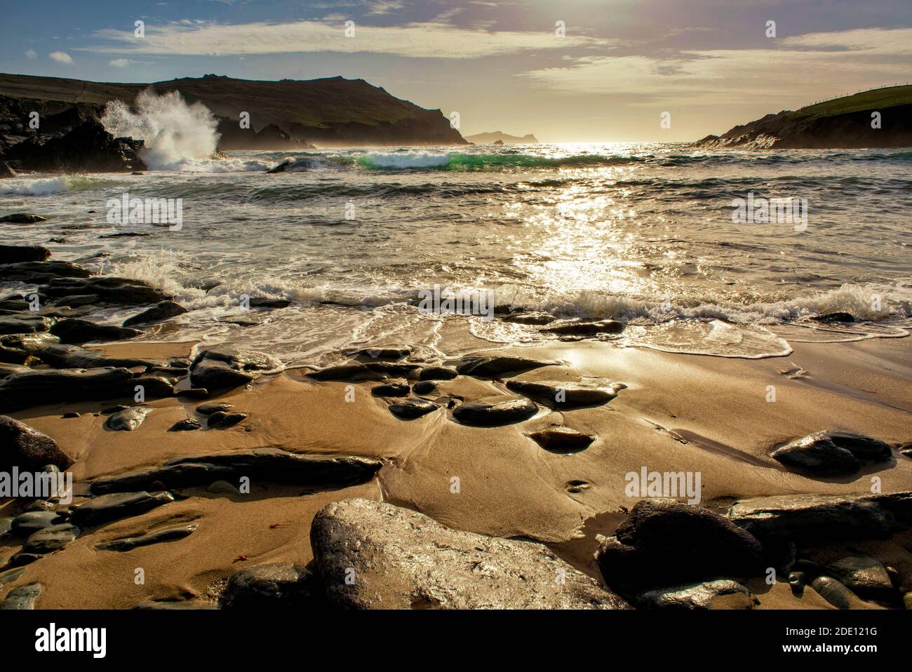 Clogher Head aus Ballyferriter, Dingle, Co. Kerry, Irland. Stockfoto